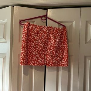 Floral SHEIN mini skirt